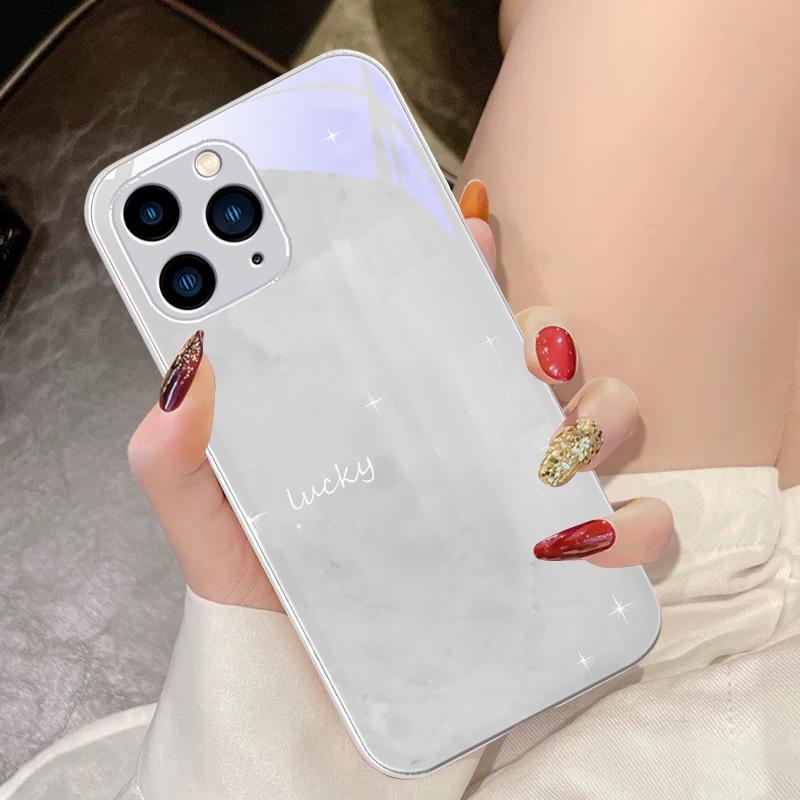 Aquarell-Mischung Für iPhone 16 Pro Max 15 Pro 14 13 12 Mini 11 XS Max XR 7 8 Plus SE 2022 Gehärtetes Glas Handyhülle