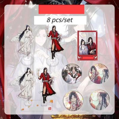 Animované zberateľské predmety Heaven Official's Blessing Tian Guan Ci Fu Hua Cheng Xie Lian Acryl(chara)stojan Badge Bromide