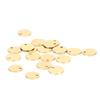 20pcs Stainless Steel Round Pendant DIY Dog Tags with Hole Jewelry Making AccessoryGold 10mm