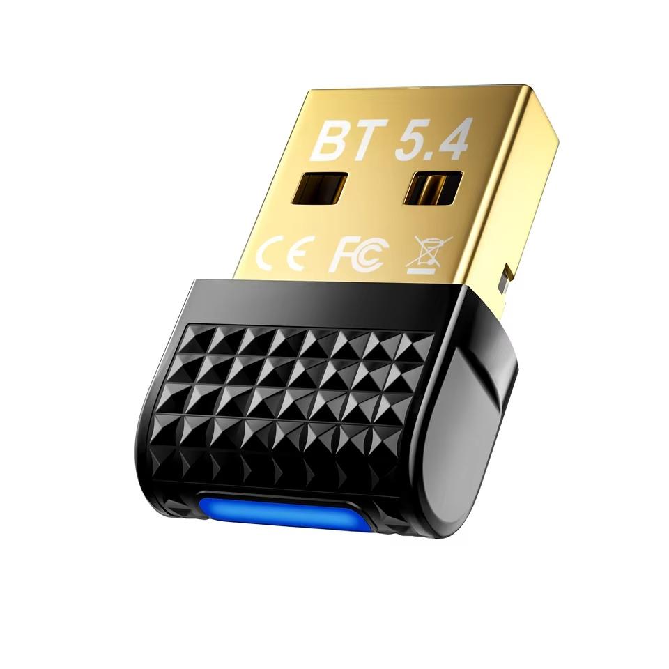 USB Bluetooth 5.4 Audio Adapter Bluetooth Receiver & Transmitter USB 5.4 Dongle for Bluetooth Keyboard/Mouse/Headphone/Speaker/Printer