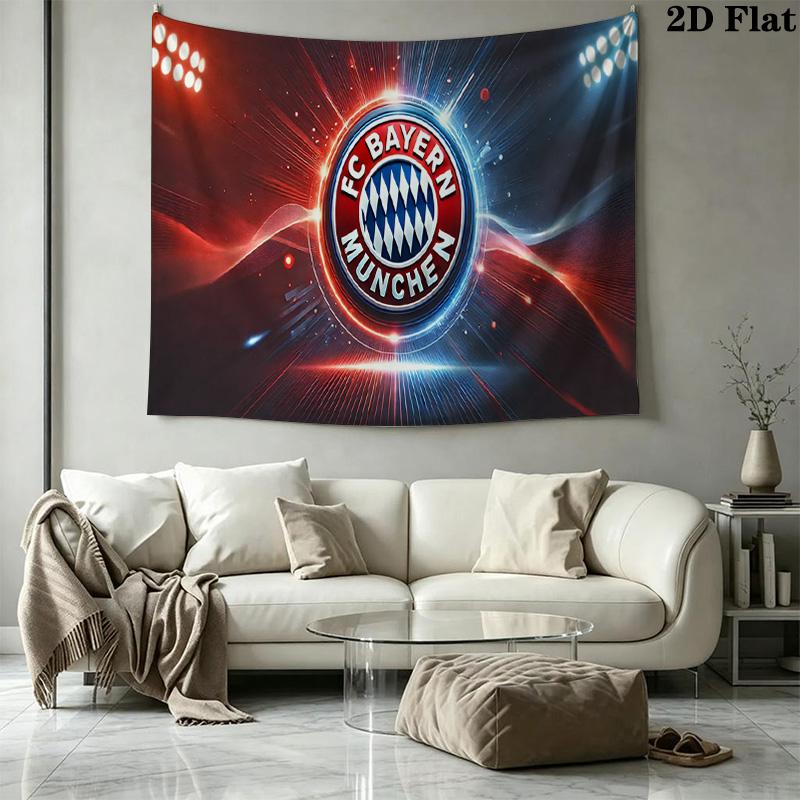 FC Bayern Munich Wall Tapestry Aesthetic Wall Hanging Printed Fabric Blanket Decorative Tapestries for Bedroom Living Room Home Decor