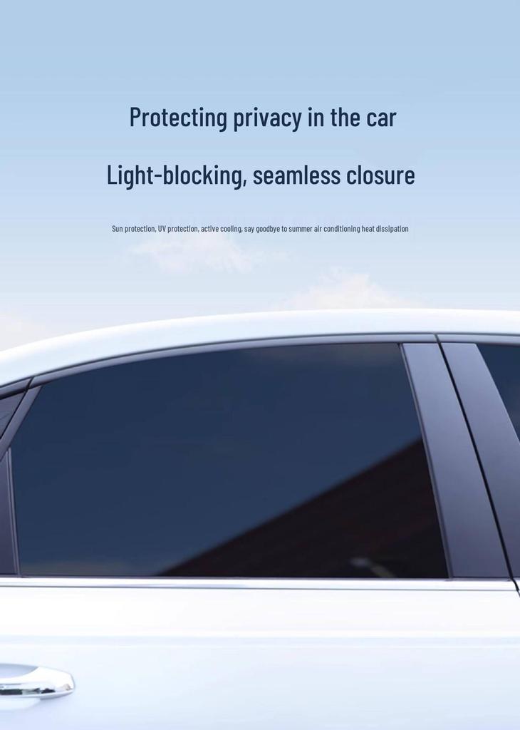 Children's Sunshade Car Window Curtains - Rear Seat Privacy & Sun Protection for Sedans