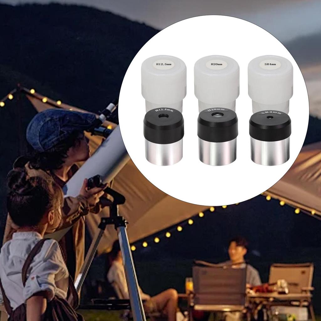 Astronomy Eyepiece Lens H20mm Sr4mm H12.5mm Metal Accessory Kit Replacement Parts for Telescope Accessories