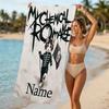 Customizable personalized beach towels My Chemical Romance themed designs.Suitable for the beach, yoga, sports;ideal as beach accessories