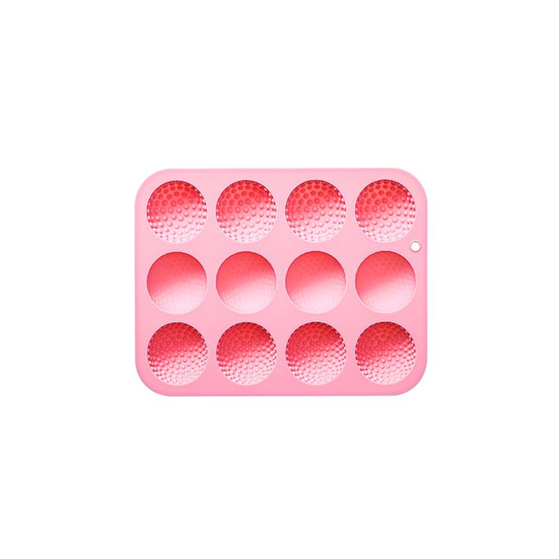 Golf Ball Cake Pop Mold, Golf Ball Chocolate Mold, 12-Cavity 3D Golf Ball Silicone Mold For Cupcake Decorations, Candy