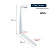 Triangular L Shaped Wall Mounting Bracket Corrosion Resistant Metal Support Bracket Black White for Garage Tool Shelf Organization