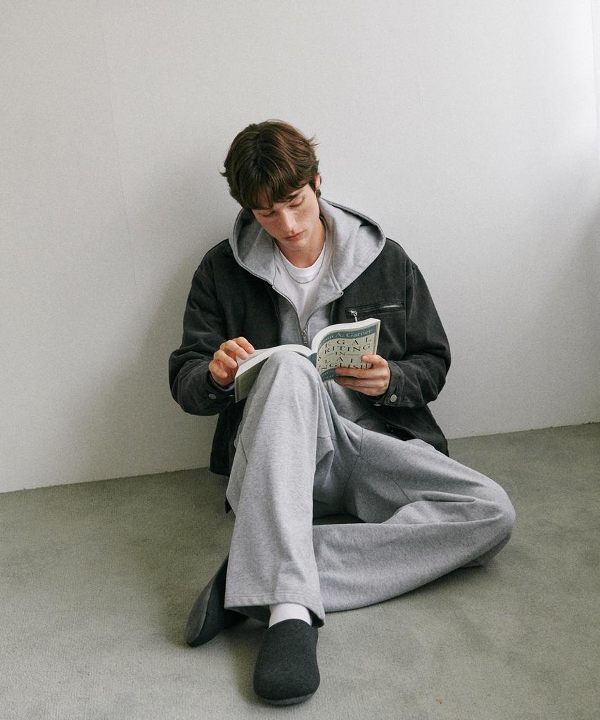 GLW Wide Double-Pleat Sweatpants Gray