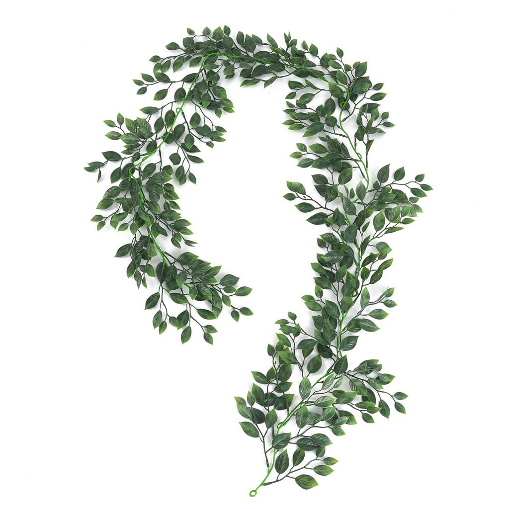 Wall Mount Plant Decor With Faux Vine Material For Home Office And Living Space