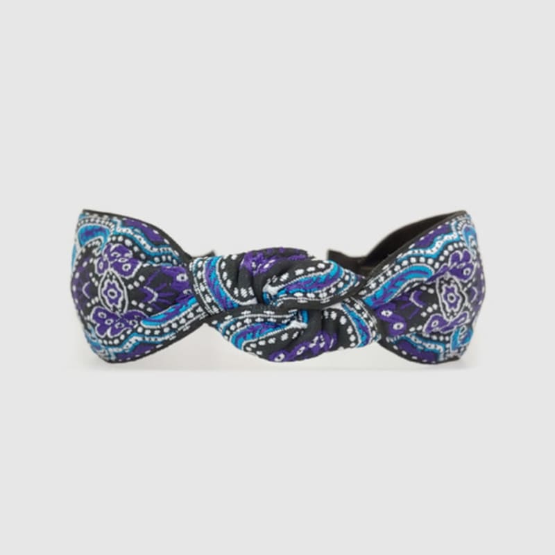 LALA Ethnisches Paisley Haarband - Blau