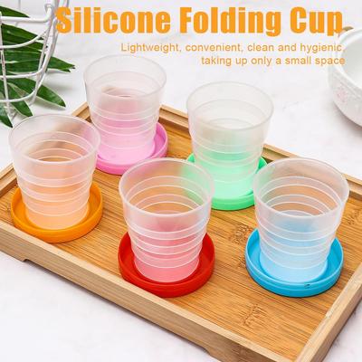 Sports & Outdoors Kitchen & Dining Coffee Cups Drinking Mug Collapsible Plastic Cup Telescopic