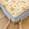 New Winter Milk Velvet Fitted Sheet, Single Piece Thickened Milk Velvet Cartoon Quilted Fitted Sheet, All-inclusive Anti-slip Bed Sheet