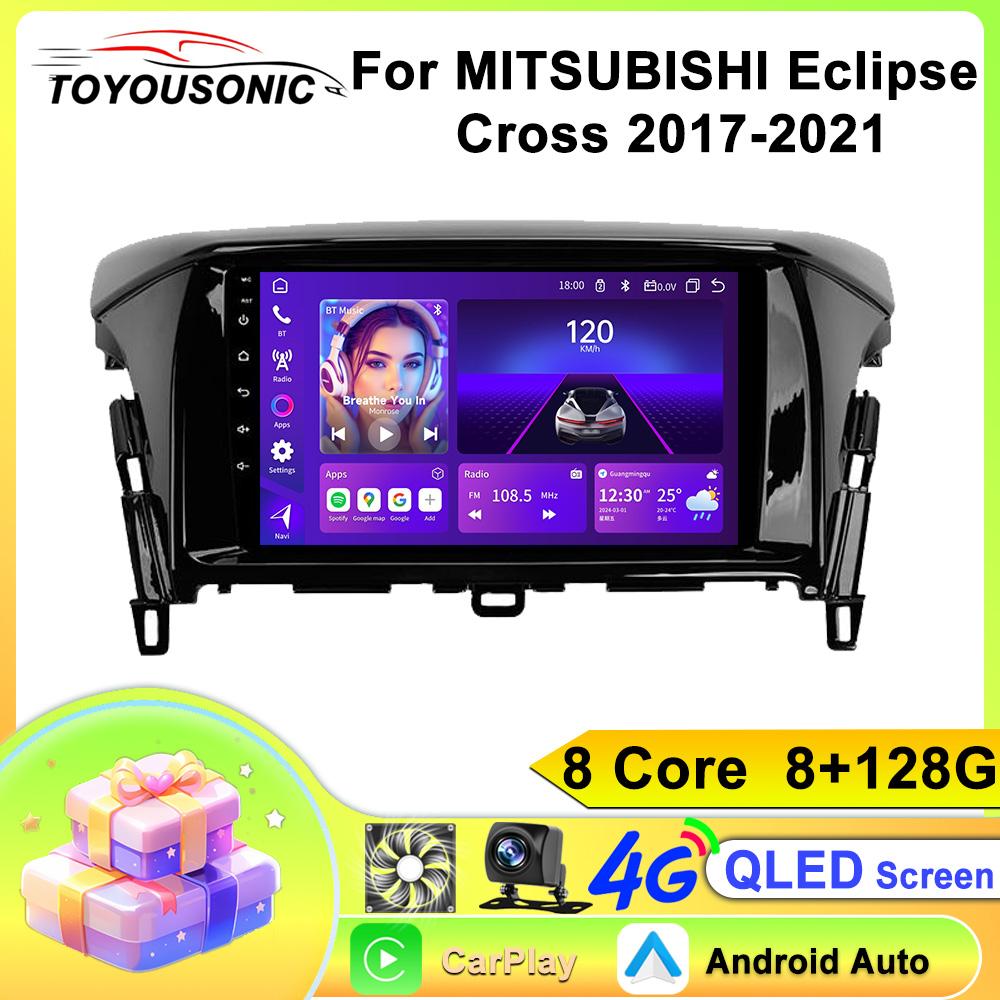 For MITSUBISHI Eclipse Cross 2017-2021 Navigation GPS Android Car Radio  Multimedia Player Stereo wifi+4G Carplay auto video