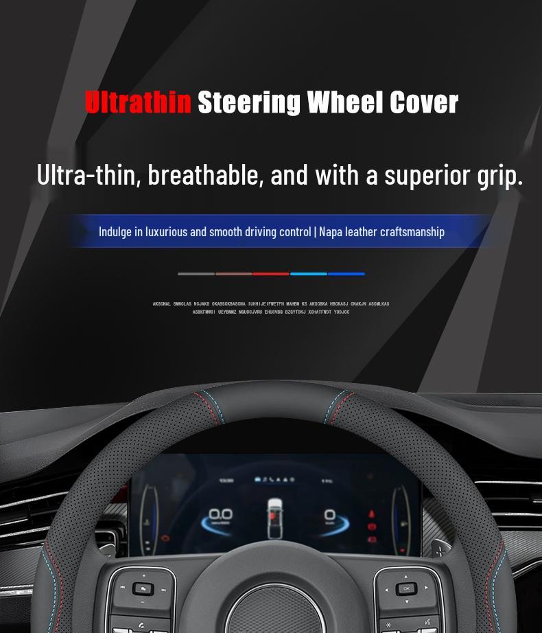 All-Season Steering Wheel Cover for Great Wall M4 (2012-2015), No-Sew Design