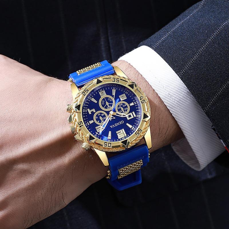 A Set Of Retro Watch Sets 2 Men'S Quartz Watch Sets, Casual Watches