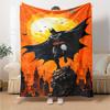 Yellow Batman Blanket Warmthful Decor Perfect for Bed Chair Office Chair for All Seasons Warmthful Decor Unique Gift for Family and Friends Camping