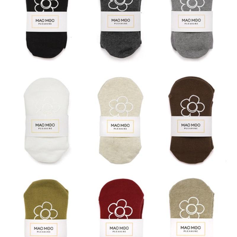 

MAC MOC Neul Essential Non-Slip Socks_Choose 2 out of 9 colors Red
