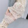 Summer Lace Solar Arm Sleeves Woman Covered Long Fingerless Gloves Driving Elastic Anti-sunburn Arm Sleeve Sexy Wrist Mittens