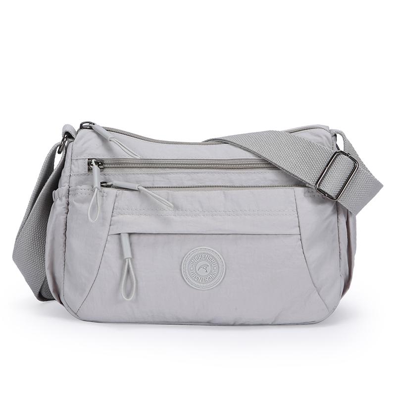 Mehrschichtige leichte Umhängetasche Damen Schultertasche Muttertasche für mittleres Alter