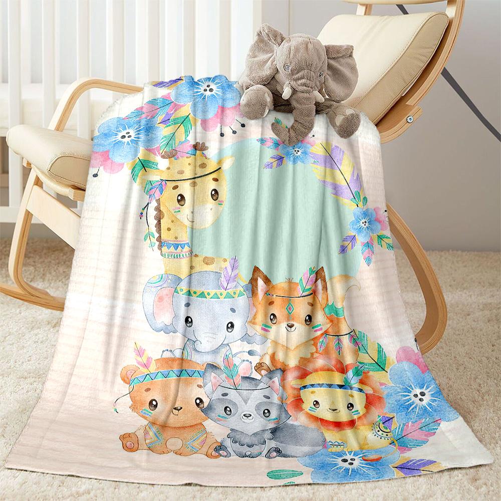 Love Sloth Heart Illustration Blankets are suitable for living rooms,making them an ideal choice for outdoor travel and gifts.