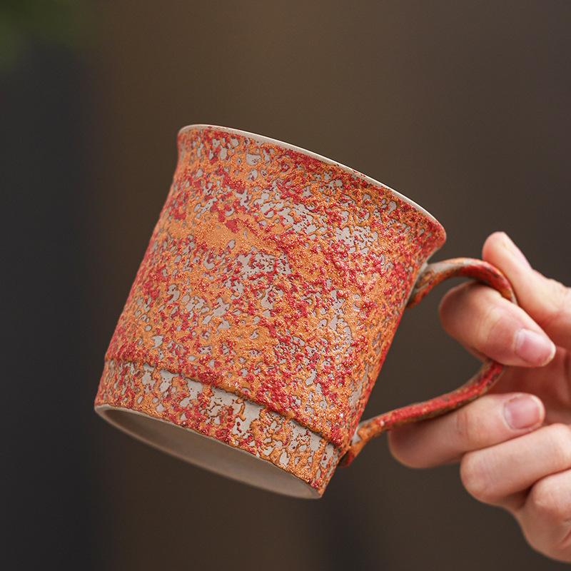 Nordic Style High-Value Ceramic Coffee Cup American Latte Afternoon Tea Latte Cup Coarse Pottery Mug