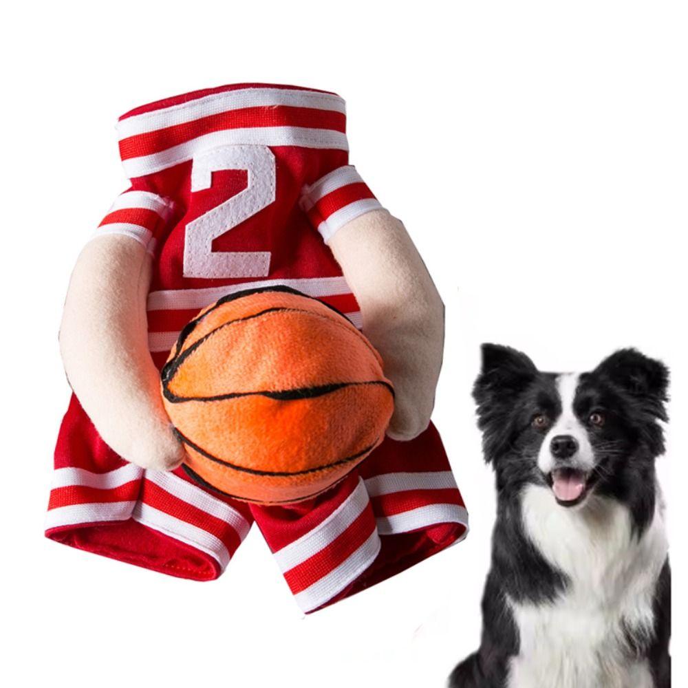 

Dress Up Dog T-shirts Cosplay Pet Basketball Vests Sports Dog Basketball Clothes for Dog Cat M червоний