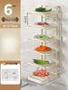 Foldable Multi-Tier Wall-Mountable Kitchen Storage Rack