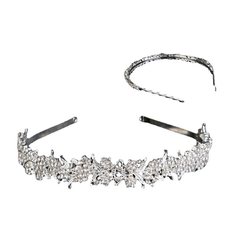 Bridal Rhinestone Alloy Crown Headband - New Fashionable Hair Accessory
