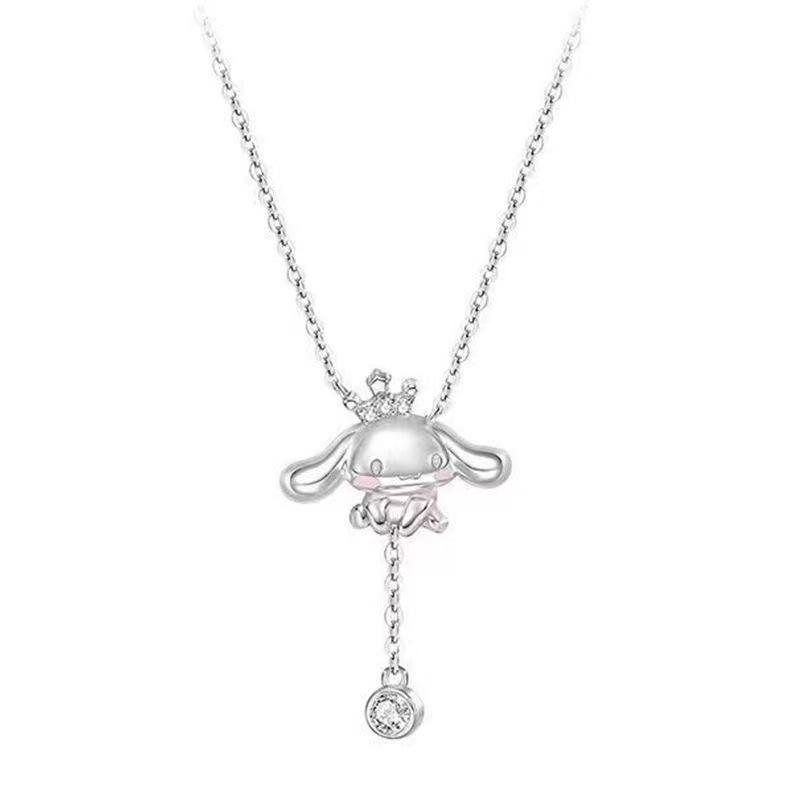 Cartoon Cute Tassel Chain Necklace Anime  Ladies Chain Pendant Jewelry