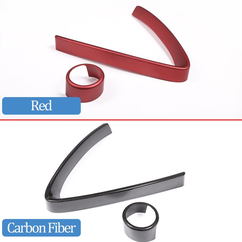 For Alfa Romeo Giulia Stelvio 2017 2018      ABS Plastic Front Grill Decoration Frame Car Accessories