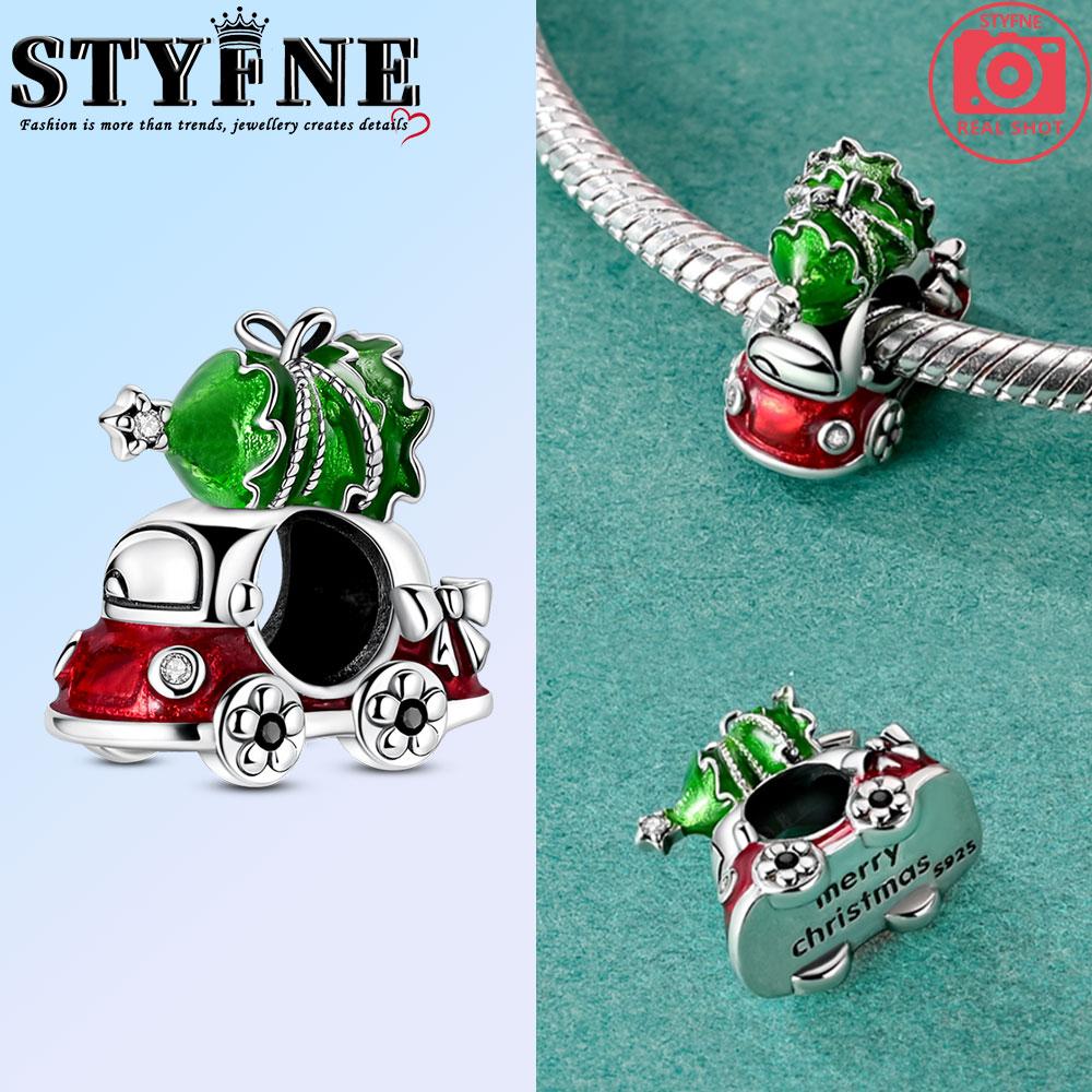 Copper Snowflake Christmas Tree Sred Gift Green Elk Charms Beads Brand Bracelet Exquisite Diy Jewelry Making Women'S Gift