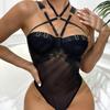 Summer Body Sculpting Lingerie Women's Mesh Stitching Halterneck Sexy Underwear