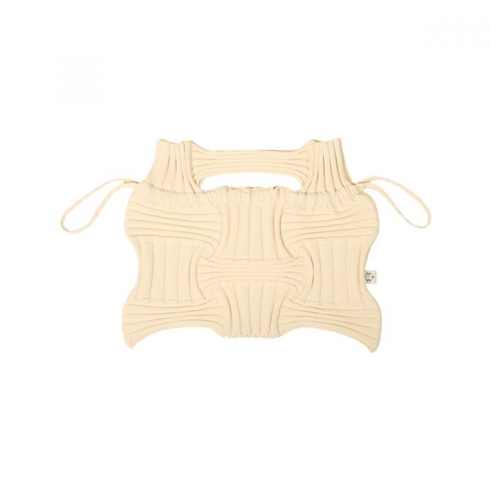 Pleatsmama Big Bow Bag Ivory