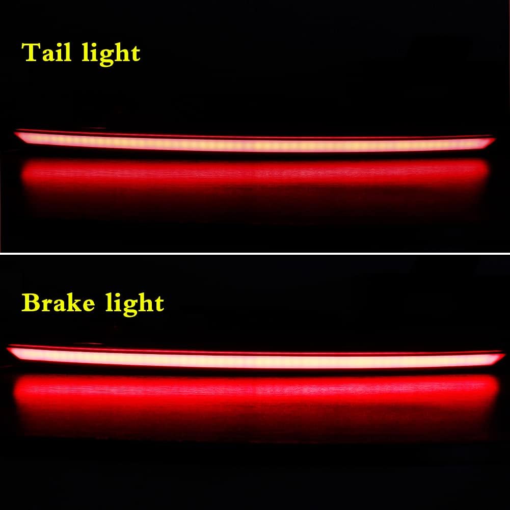 Smoked Lens Dynamic Sequential Turn Signal Lamp LED DRL Brake Light Rear Taillight Trunk Bar Compatible with 2018 2019 2020 Toyota Camry