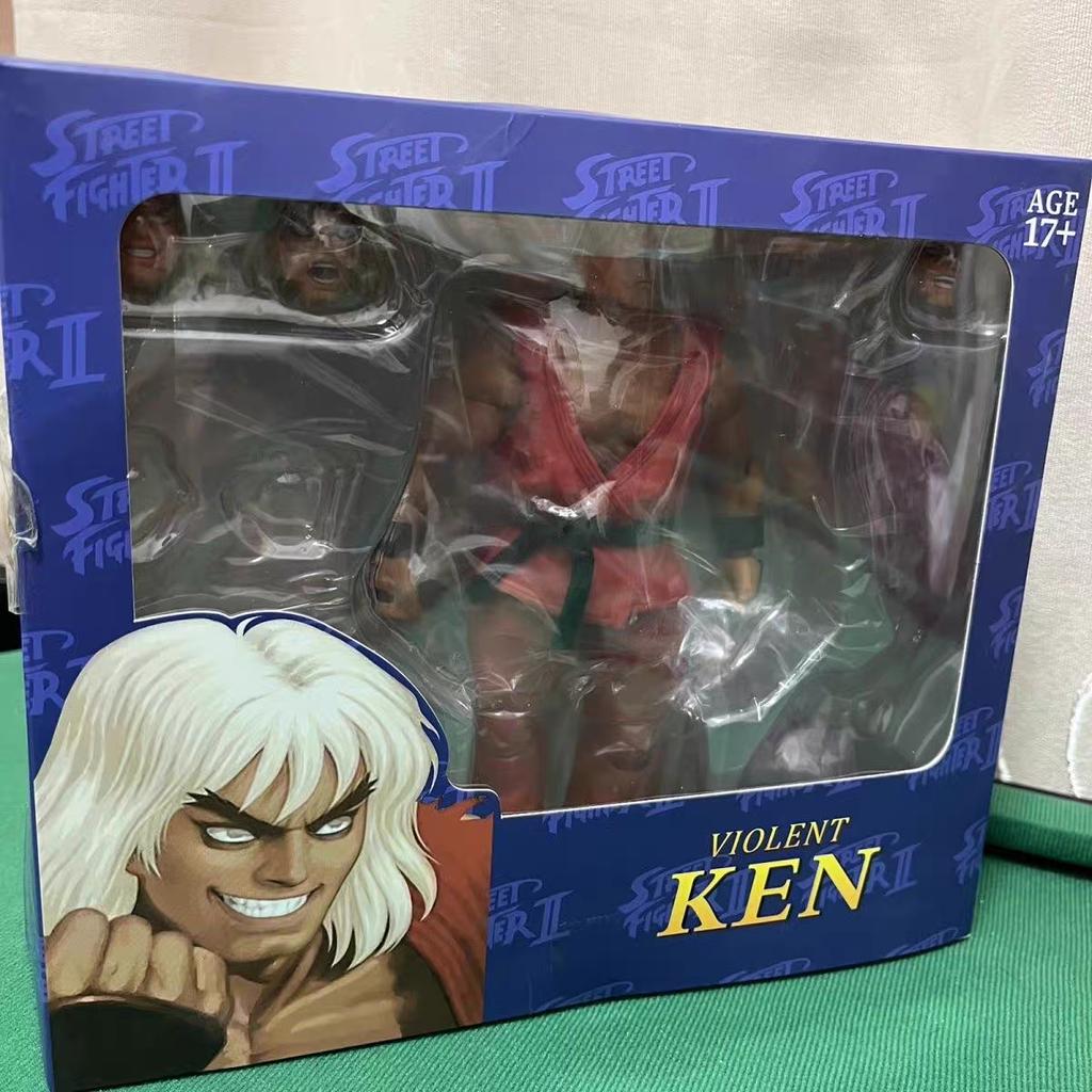 Street Fighter 2 Violent Ken Evil Ryu Action Figure Masters Figures Storm Toys Usfii: The Final Challengers Collection Model Toy