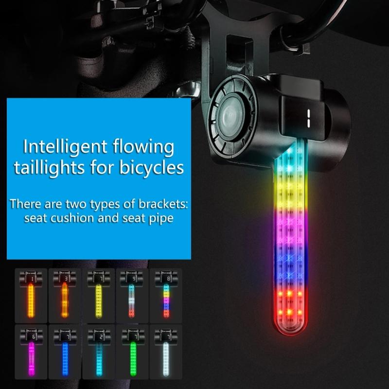 High Brightness LED Bike Back Light Charging Night Cycling Bicycles Taillight for Night Commuters