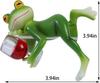 Miniature Frog Figurines Plant Decorations for Pots, Funny Frog Garden Decor Outdoor Gifts Women Frog Statue Planter Huggerfor Flower 3.94"x2.12"x3.94