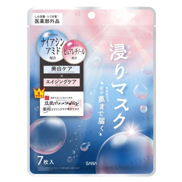 SANA - Soy Milk Medicated Wrinkle Essence Mask White 7 pcs