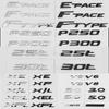 Lettere Emblema Auto 3D in ABS Adesivo Posteriore per Bagagliaio Accessori Per X S F XF XE XJ XK XEL XFL XJL XJS Tipo F F-Pace E-Pace