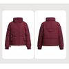 Fashionable Winter Womens Down Cotton Jacket Stand Collar Warm Windproof Loose Fit Coat
