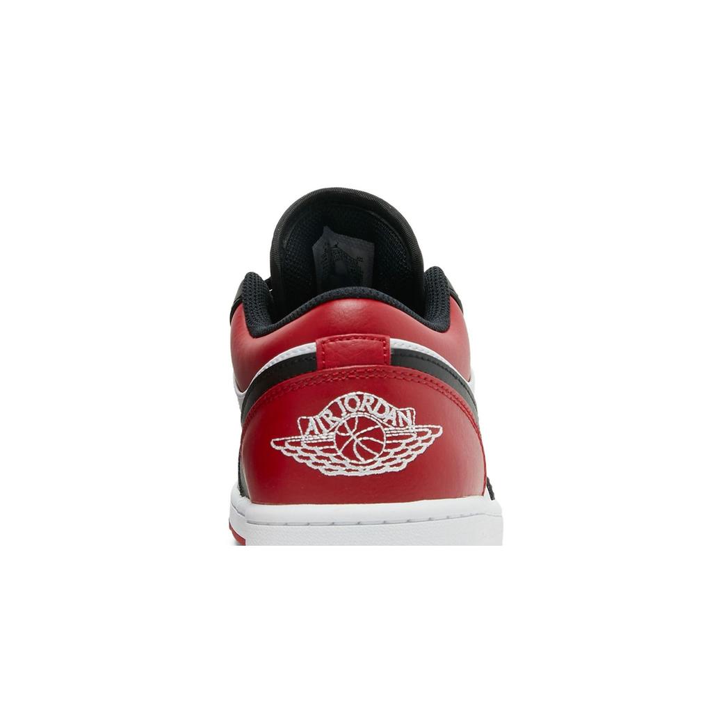 Air Jordan 1 Low 'Bred Toe' (Unisex) Gym Red / Black / White Vintage Basketball Shoes 553558 612