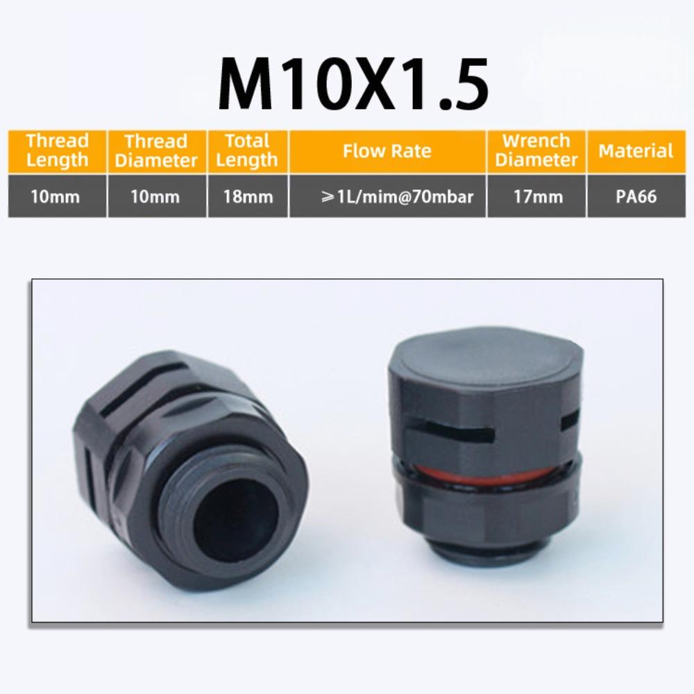 New Waterproof Vent Plug M5 M6 M8 M12 M16 Nylon Breather Valve Pressure Valve New