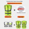 High-Visibility Multi-Pocket Reflective Safety Vest