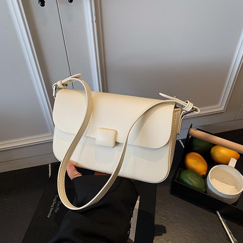 

Сумка премиум-текстуры, маленькая, женская, новая летняя сумка-мессенджер, модная наплечная сумка под мышкой, маленькая квадратная сумка белый