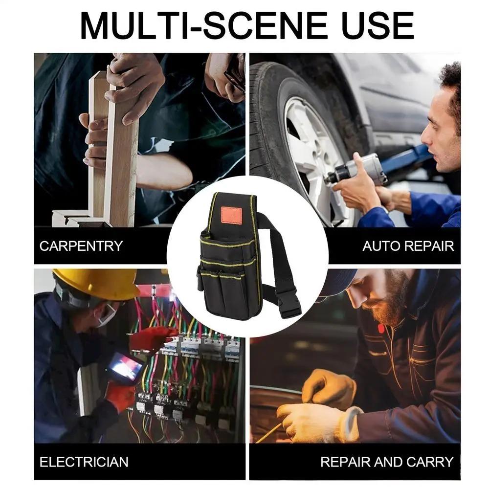 Thicken Electrician Tool Bag Waterproof Tools Storage Bag Portable Waist Belt Pouch  Carpenter