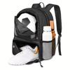 Unisex Soccer Bag Waterproof with Ball Holder Shoe Compartment Soccer Backpack Durable Breathable Sport Equipment Bag