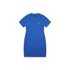 New MLB Short Sleeved Dresses Women's Blue 3FOP01023-07BLS