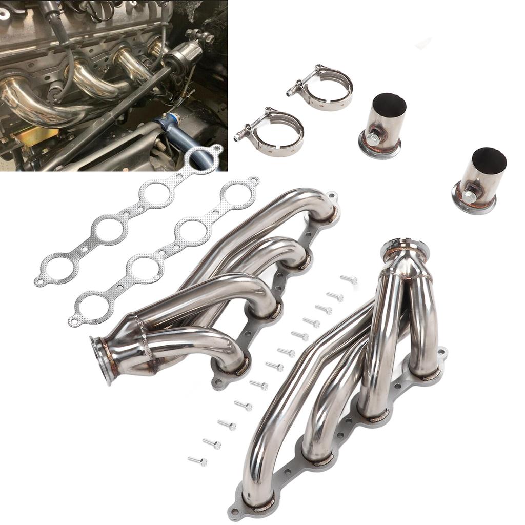 20PCSCelsiusSet Engine Conversion Swap Header 304 Stainless Steel Replacement for LS Series Motors