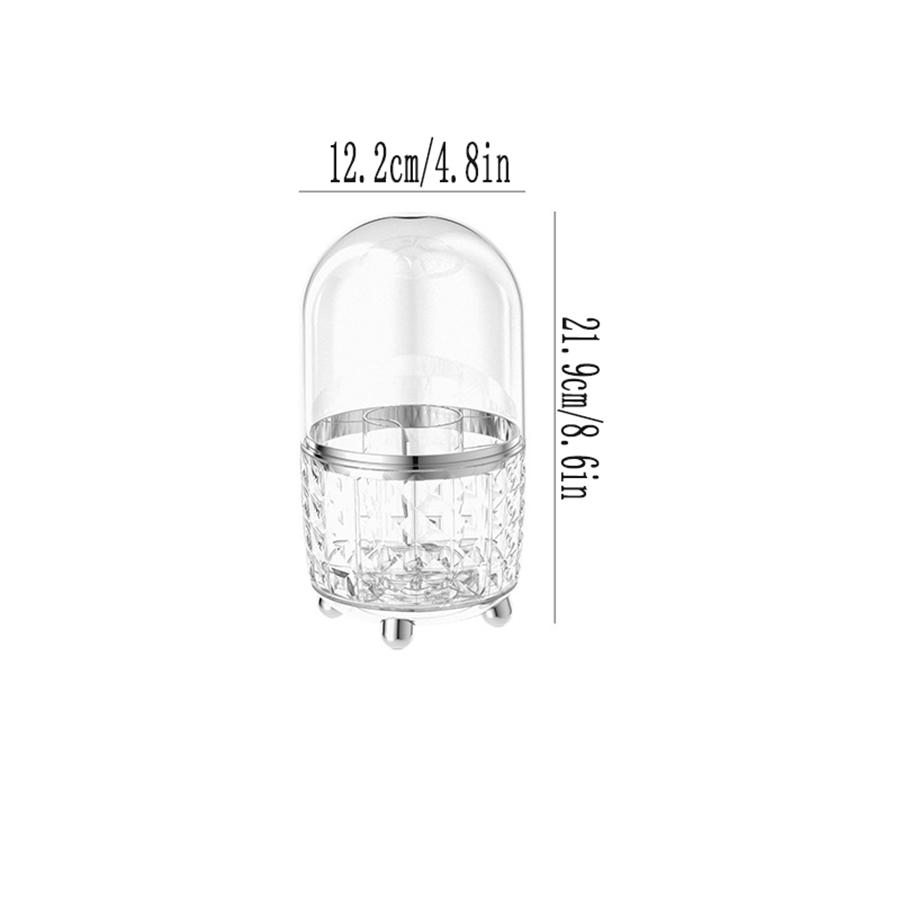 

1 шт., вечный органайзер для косметики, коробка для хранения, премиум-ощущение, большая емкость, вращающийся настольный комод, пылезащитный