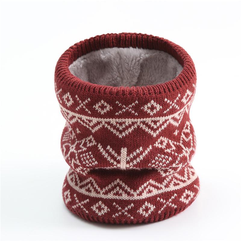 Neue Koreanische Mode Halstuch Männer Frauen Winter Gestrickt Fleecefutter Verdickung Warm Nackenring Schal Eleganz Halstücher Gesichtsmaske