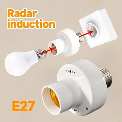 E27 AC85-265V adaptér žárovky Držák žárovky Základna radarového senzoru E27 Držák žárovkyCr žárovky Příslušenství zásuvek žárovek